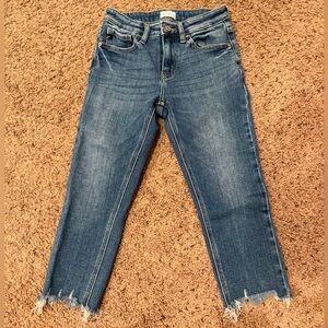 KanCan Distressed Skinny Crop Capris Jeans Women’s Size 1/24